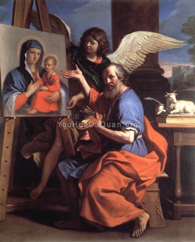 St Luke Displaying a Painting of the Virgin - 圭尔奇诺